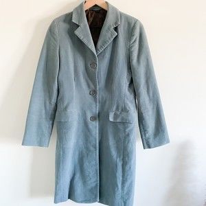 Bowden Teal Lapel Collar Winter Peacoat